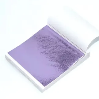 Hojas pan de oro para arcilla polimérica: color lila - Lylo Tools