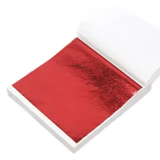 Hojas pan de oro para arcilla polimérica: color rojo - Lylo Tools