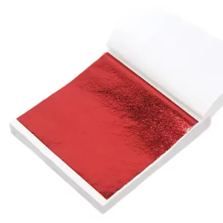 Hojas pan de oro: color rojo