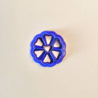 Cortador para arcilla polimérica margarita con corazón - Lylo Tools