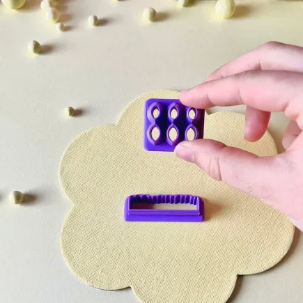 Set cortadores arcilla polimérica para hacer rosas