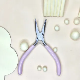 Alicate para bisutería: punta plana curvada - Lylo Tools