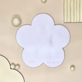 Cortador arcilla polimérica - plato joyero con forma de flor 5 pétalos