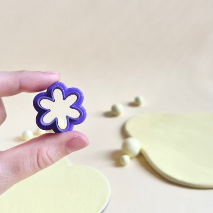 Cortador para arcilla polimérica flor basica