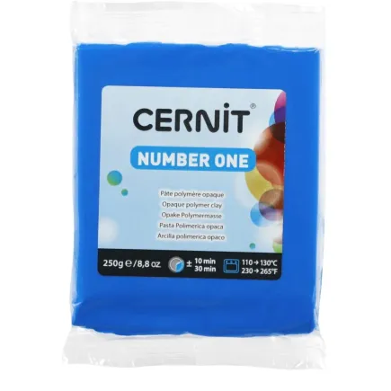 Arcilla polimerica Cernit Number One - Azul 250gr