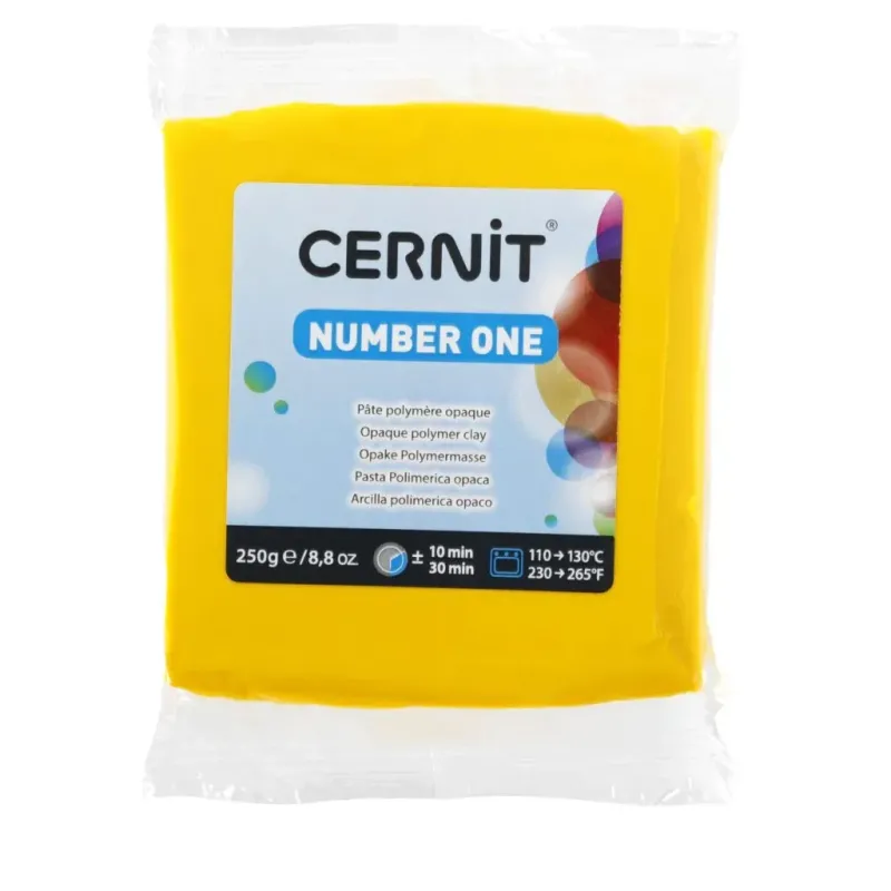 Arcilla polimerica Cernit Number One - Amarillo 250gr Arcilla polimerica Cernit Number One - Amarillo 250gr