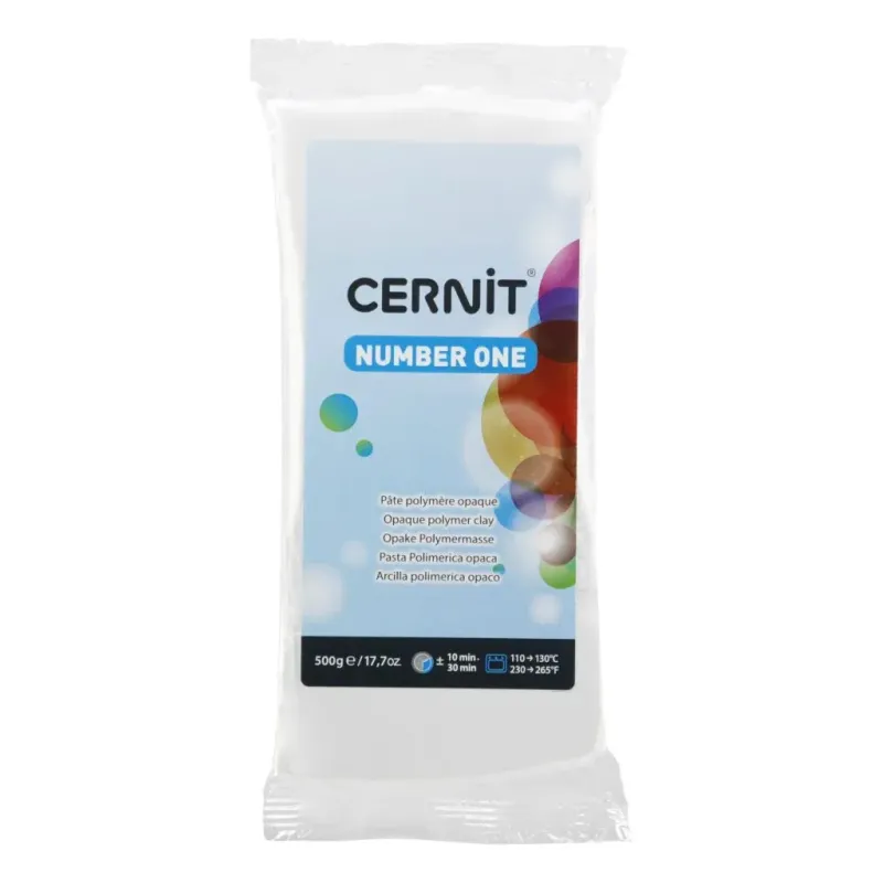Arcilla polimerica Cernit Number One - Blanco 500gr
