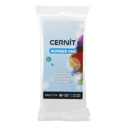 Arcilla polimerica Cernit Number One - Blanco 500gr