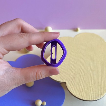 Cortador para arcilla polimérica link orgánico estilo donut