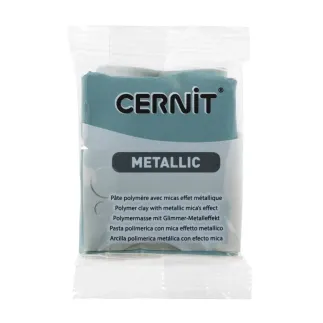 Arcilla polimerica Cernit Metálico | Dorado turquesa 56gr - Lylo Tools