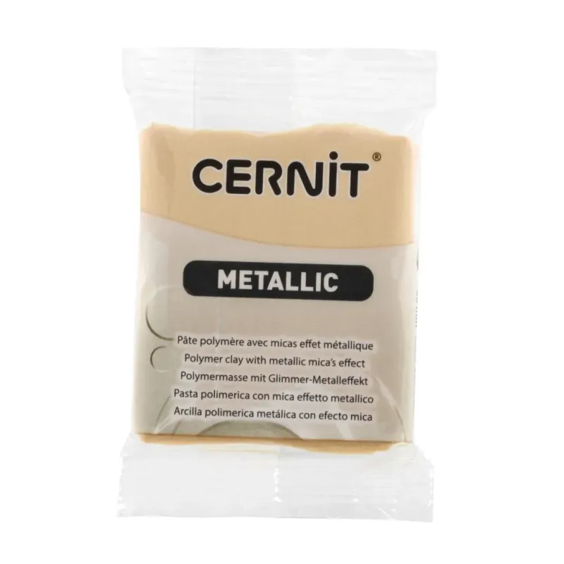 Arcilla polimerica Cernit Metálico - Champagne 56gr