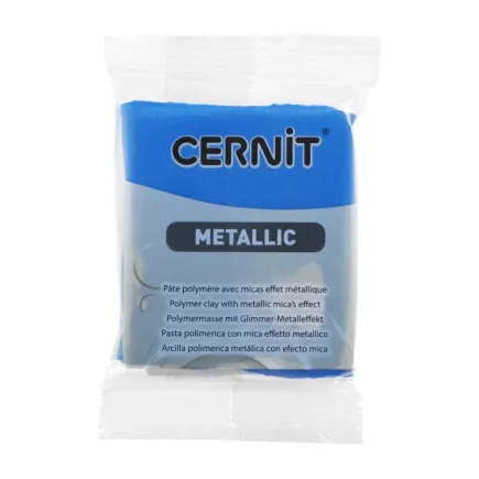 Arcilla polimerica Cernit Metálico | Azul 56gr - Lylo Tools