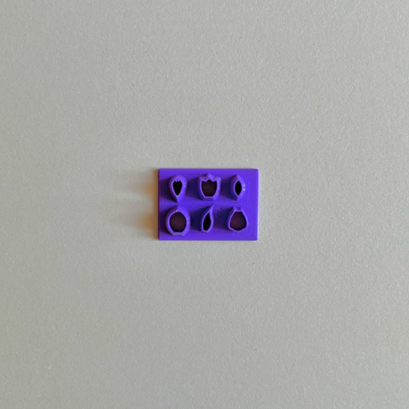 Cluster cortador para arcilla polimérica pétalos diferentes Cluster cortador para arcilla polimérica pétalos diferentes