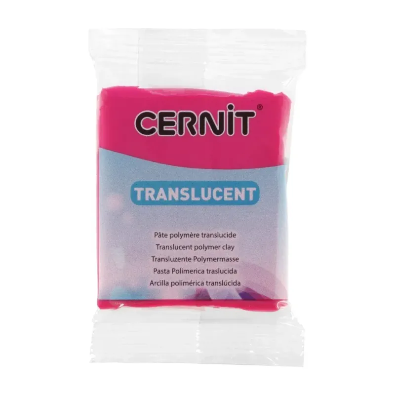 Arcilla polimerica Cernit Transparente - Rubí 56gr