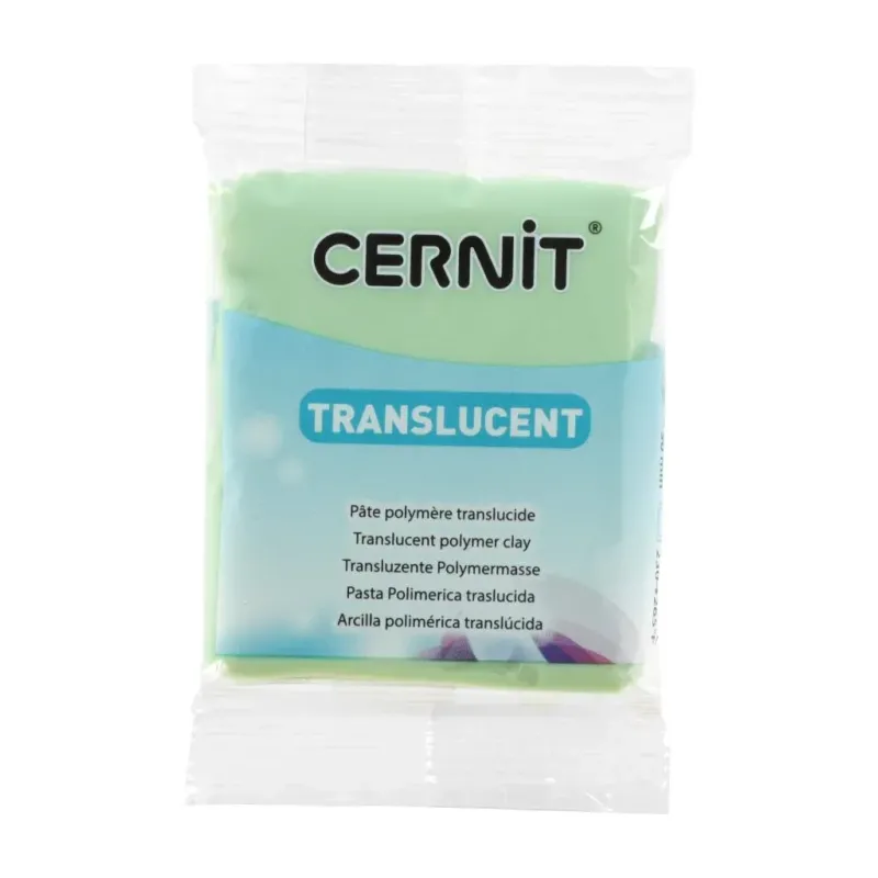 Arcilla polimerica Cernit Transparente - Verde limón 56gr Arcilla polimerica Cernit Transparente - Verde limón 56gr