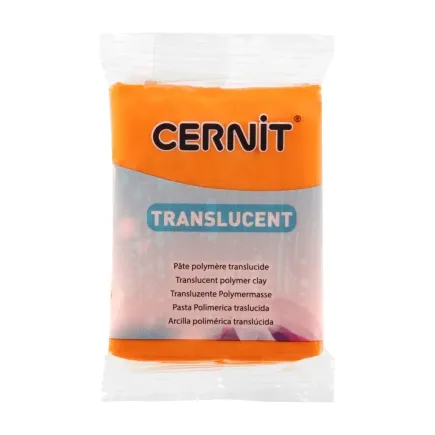 Arcilla polimerica Cernit Transparente - Naranja 56gr