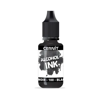 Tinta alcohol arcilla polimerica, resina | Negro 20ml - Lylo Tools