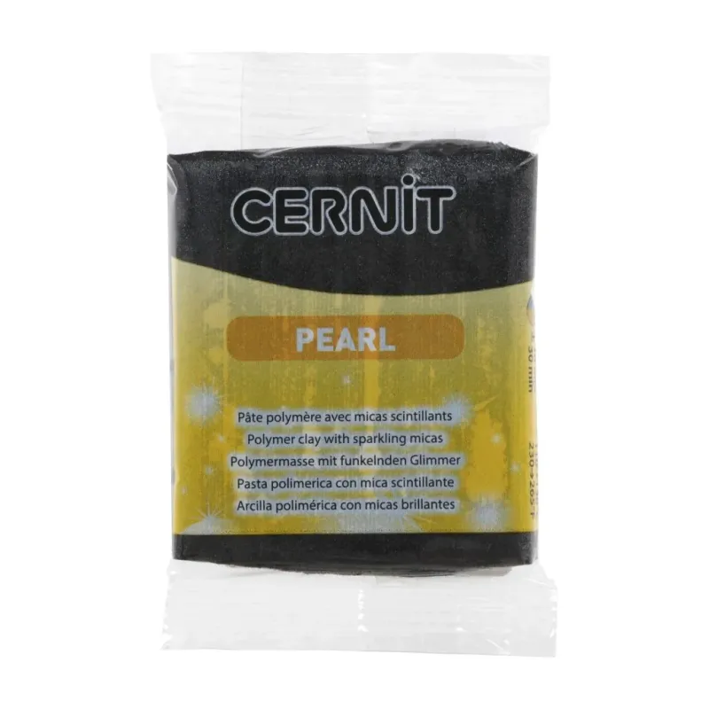 Arcilla polimerica Cernit Perlado - Negro 56gr
