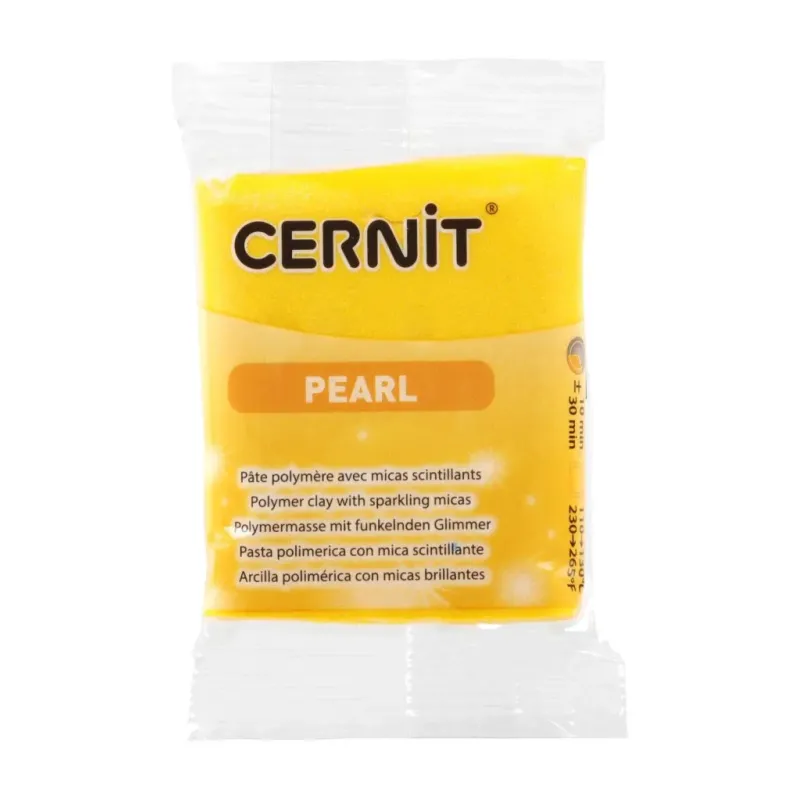 Arcilla polimerica Cernit Perlado - Amarillo 56gr Arcilla polimerica Cernit Perlado - Amarillo 56gr