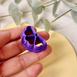 Cortador para arcilla polimérica mitad margarita grande