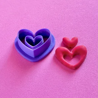 Cortador arcilla polimérica: corazón fino exterior - Lylo Tools