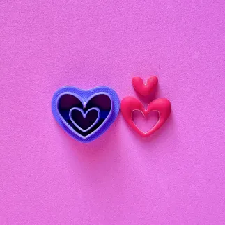 Cortador arcilla polimérica: corazón fino exterior - Lylo Tools