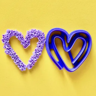 Cortador arcilla polimérica: corazónexterior para llavero - Lylo Tools