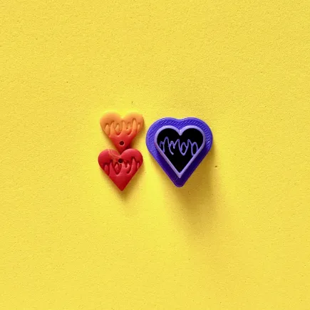 Cortador para arcilla polimérica: corazón en llamas - Lylo Tools