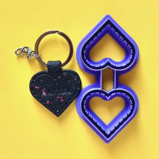 Cortador arcilla polimérica: corazón para llavero - Lylo Tools