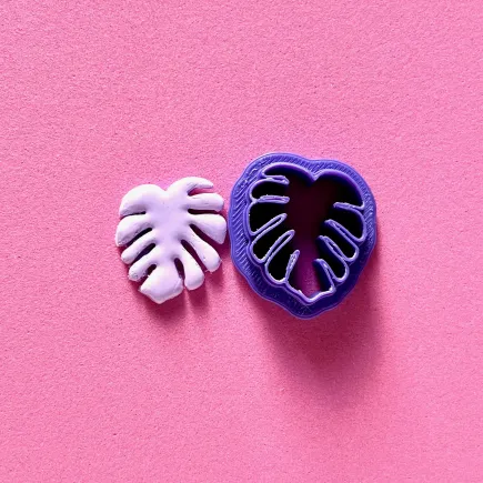 Cortador para arcilla polimérica: hojita monstera - Lylo Tools