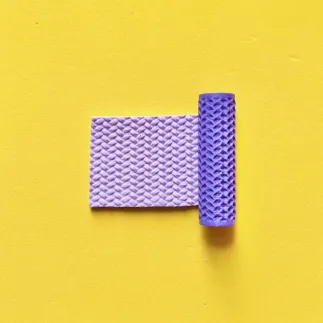 Mini rodillo de textura: estampado tejido - Lylo Tools