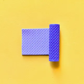 Mini rodillo de textura - estampado semicírculos