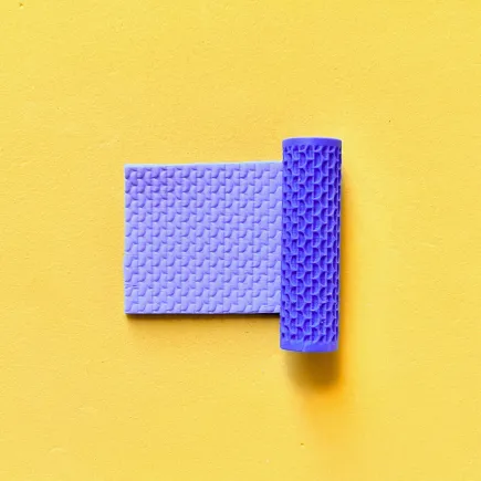 Mini rodillo de textura - estampado semicírculos