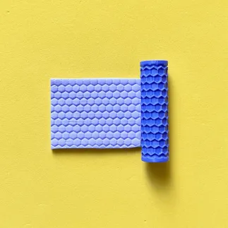 Mini rodillo de textura: estampado hexágonos - Lylo Tools