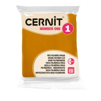 Arcilla polimerica Cernit Number One | Amarillo ocre 56gr - Lylo Tools