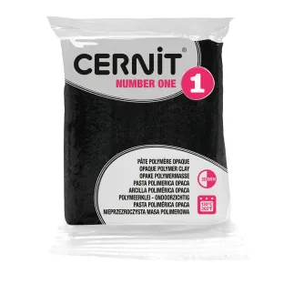 Arcilla polimerica Cernit Number One | Negro 56gr - Lylo Tools