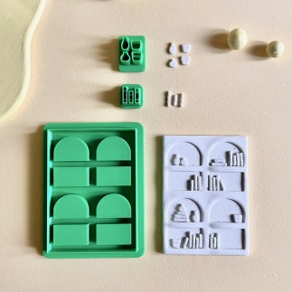 Cortador arcilla polimérica: estantería con libros - Lylo Tools