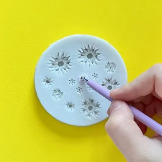 Molde de silicona con textura para hacer flores - Lylo Tools