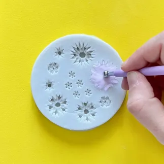 Molde de silicona con textura para hacer flores - Lylo Tools