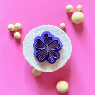 Cortador para arcilla polimerica: flor cosmos con borde - Lylo Tools