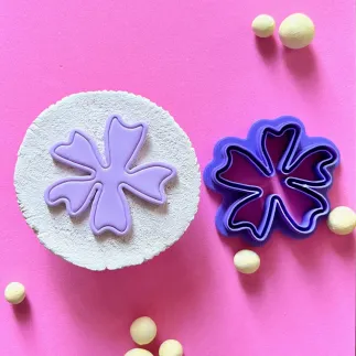 Cortador para arcilla polimerica: flor cosmos con borde - Lylo Tools