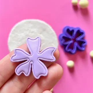 Cortador para arcilla polimerica: flor cosmos con borde - Lylo Tools
