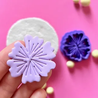 Cortador para arcilla polimerica: flor cosmo con borde - Lylo Tools