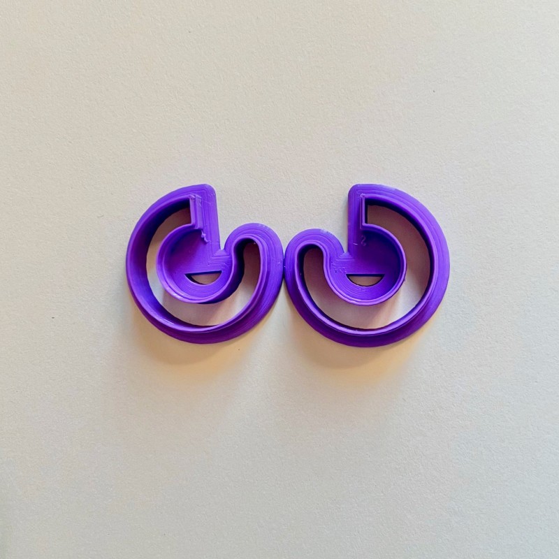 Cortador para arcilla para hacer aros: círculo con borde redondo Cortador para arcilla para hacer aros: círculo con borde redondo