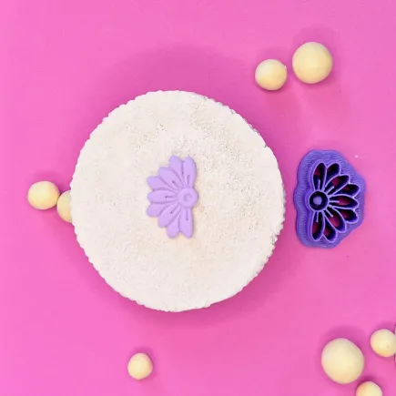 Cortador para arcilla polimerica - margarita o girasol con marcas