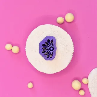 Cortador para arcilla polimerica - margarita o girasol con marcas