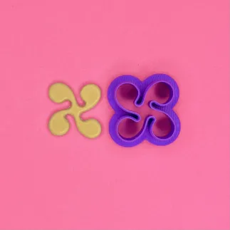 Cortador para arcilla polimerica: Lauburu | Cuatrisquel - Lylo Tools