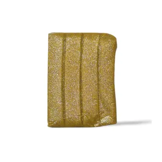 Arcilla polimérica Sculpey Premo - blanco brillante con purpurina dorada