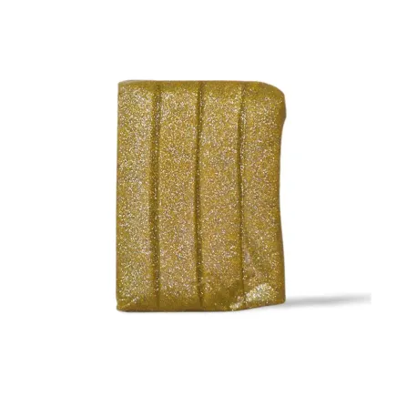 Arcilla polimérica Sculpey Premo - blanco brillante con purpurina dorada