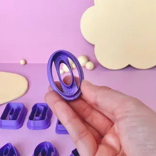 Cortador arcilla polimérica: óvalo alargado exterior - Lylo Tools